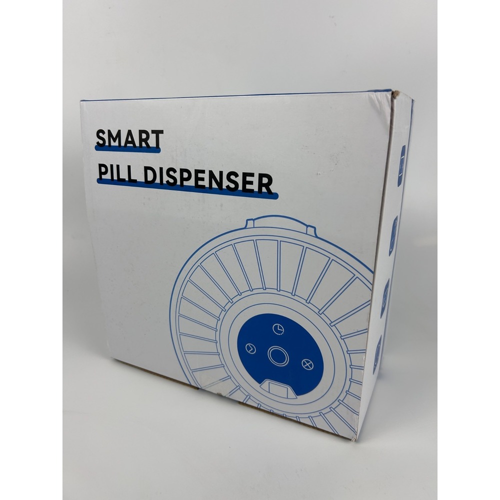 2025 Bluetooth Smart Pill Dispenser 31-Slots, Fingerprint & Mechanical Dual Lock